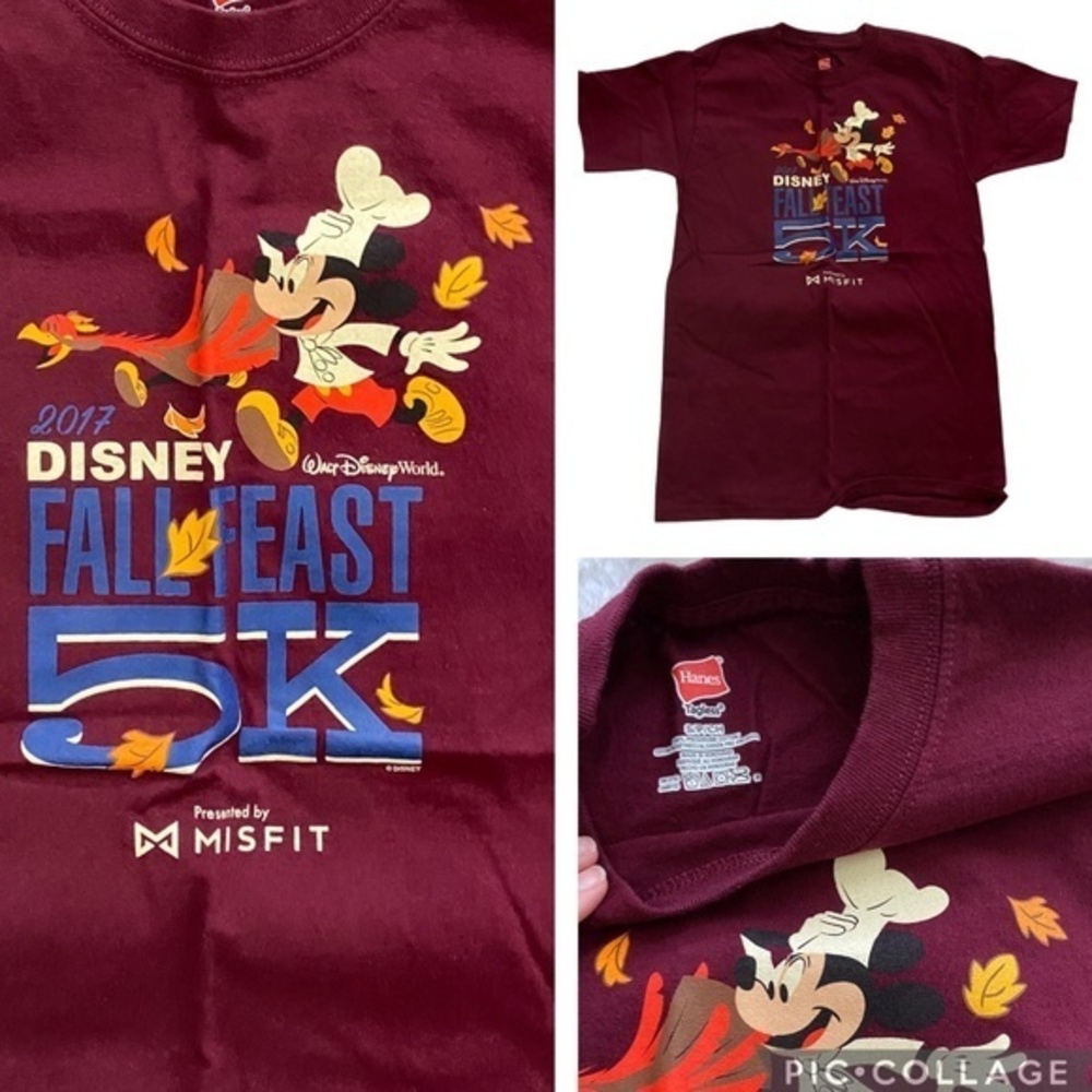 runDisney 2017 Disney Fall Feast 5K Disney World Mickey Race Shirt Adult Small